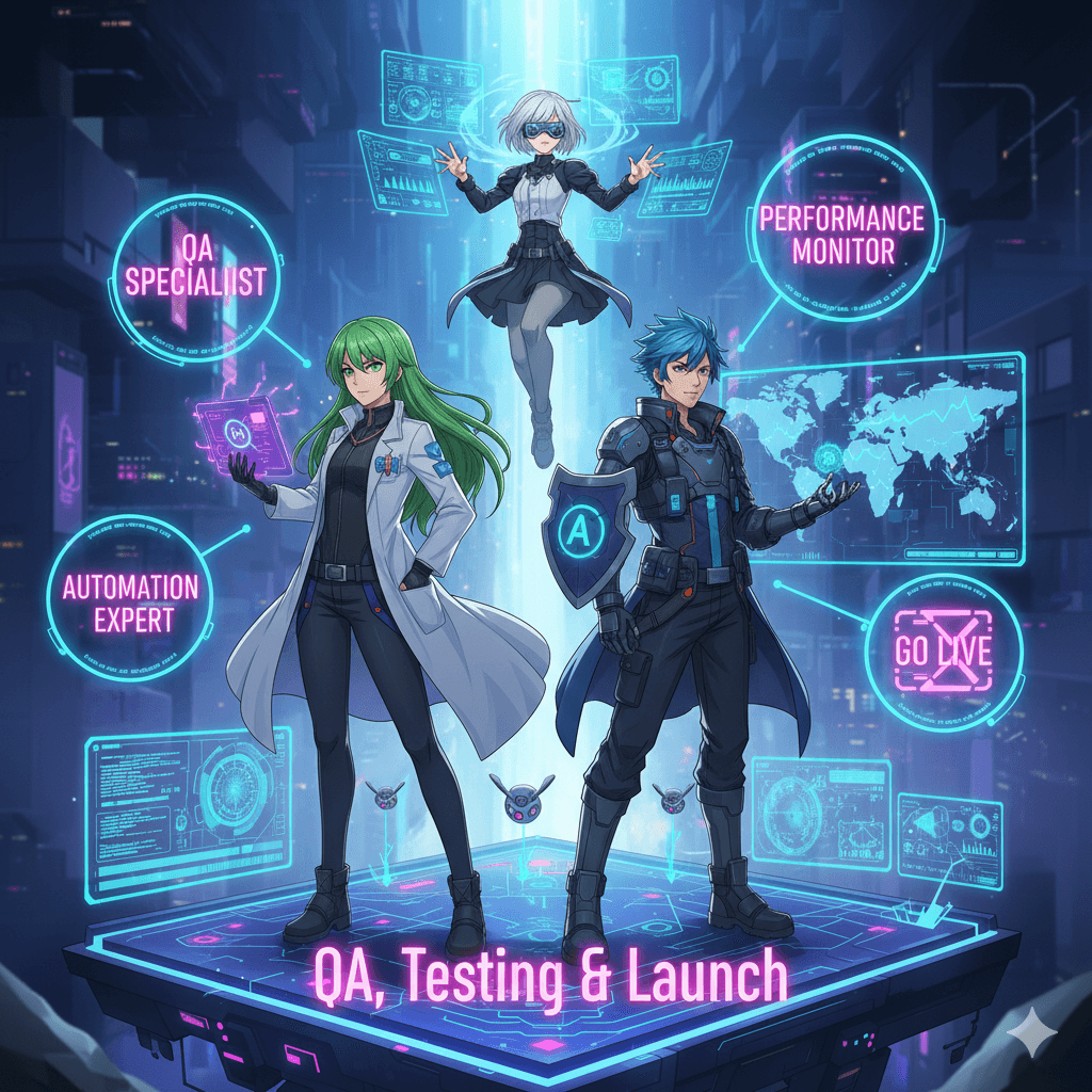 QA, Testing & Launch